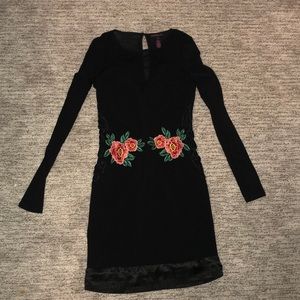 Black dress w/ roses